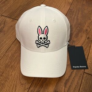NWT White Psycho Bunny Cap 🧢 🐰